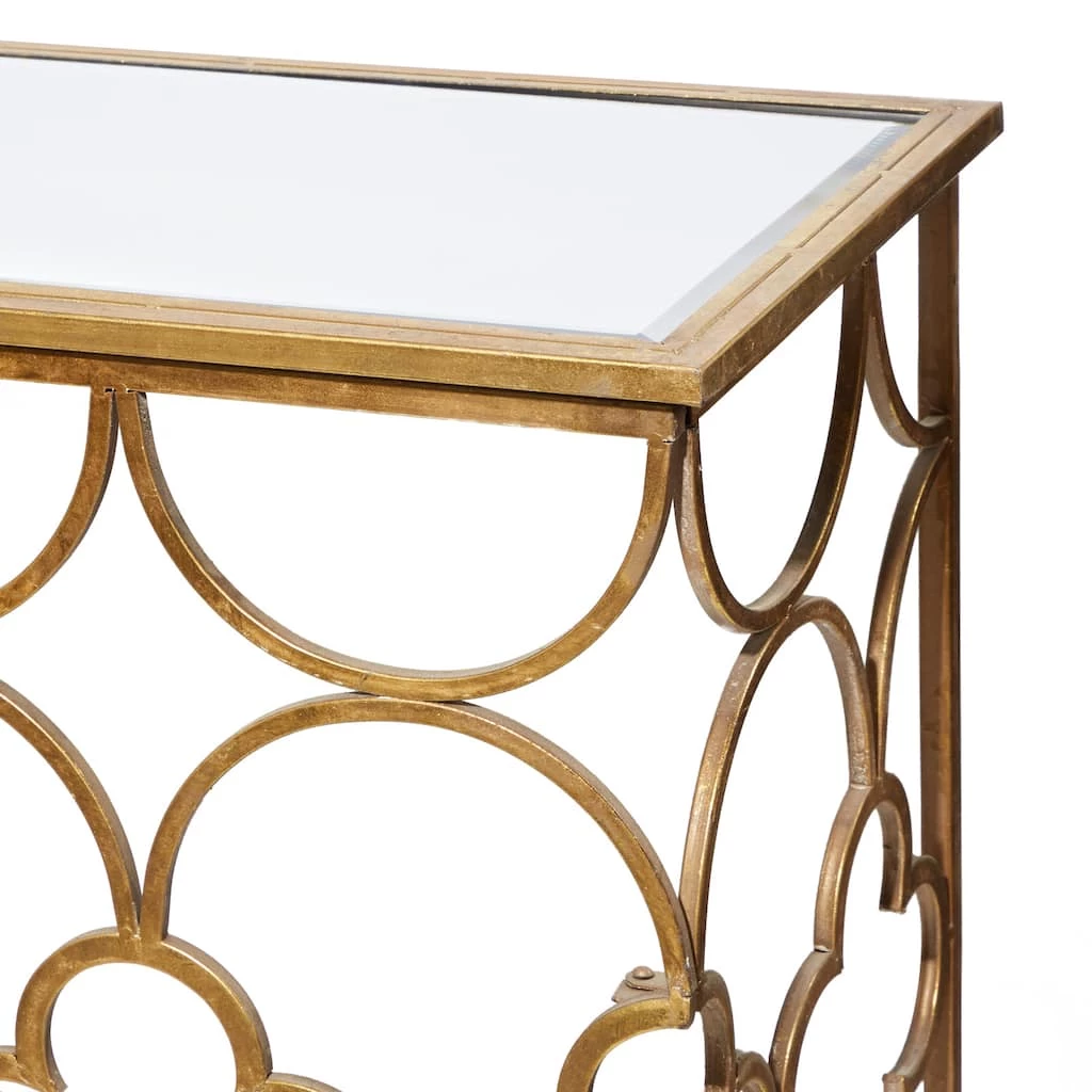 Best Pirce π₯° Gold Glam Metal Console Table, 31" x 49" by Ivory and Iris π 3 Best Pirce π₯° Gold Glam Metal Console Table, 31" x 49" by Ivory and Iris π - Image 3