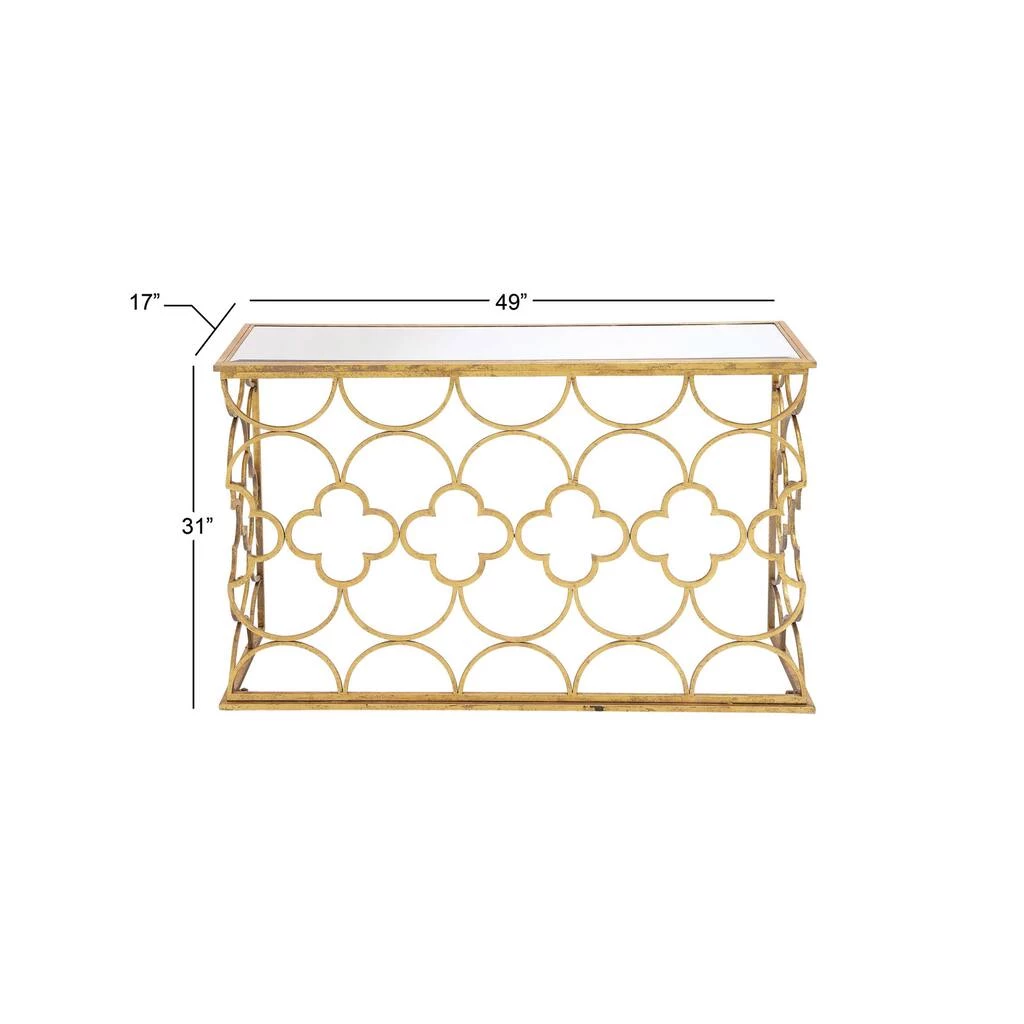 Best Pirce π₯° Gold Glam Metal Console Table, 31" x 49" by Ivory and Iris π 6 Best Pirce π₯° Gold Glam Metal Console Table, 31" x 49" by Ivory and Iris π - Image 6