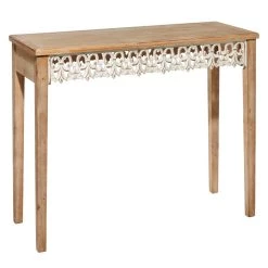 New π Brown Farmhouse Wood Console Table, 32" x 40" by Ivory and Iris π
