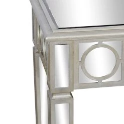 Promo 😉 Set of 2 Grey Wood Glam Console Table, 31" x 31" by Ivory and Iris 🎁 -Cheap Ivory and Iris Store D401865S 11