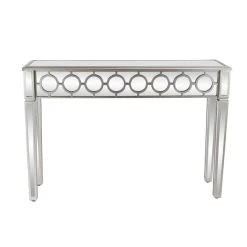 Best deal 😍 Silver Glam Wood Console Table, 32" x 47" by Ivory and Iris 🥰