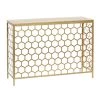 Deals 🔥 Gold Metal Contemporary Console Table 30" x 42" x 14" by Ivory and Iris 👍