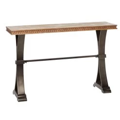 Outlet β¨ Brown Industrial Wood Console Table, 31" x 51" by Ivory and Iris π