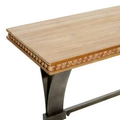 Outlet ✨ Brown Industrial Wood Console Table, 31" x 51" by Ivory and Iris 🌟 -Cheap Ivory and Iris Store D401877S 3