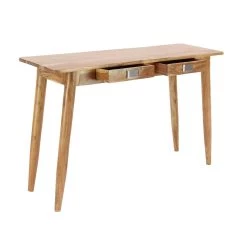 Coupon 🤩 Natural Brown Modern Wood Console Table, 29" x 45" by Ivory and Iris 🔔 -Cheap Ivory and Iris Store D401880S 3