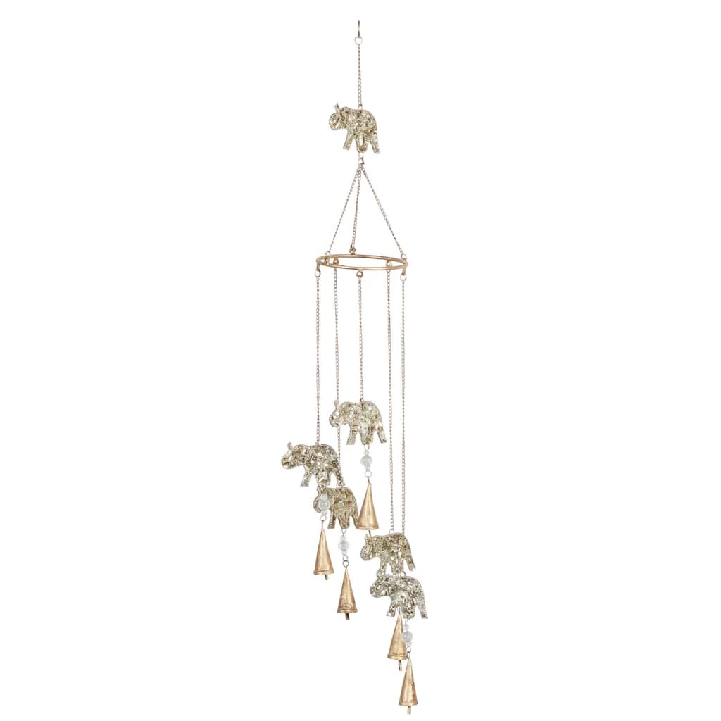 Hot Sale π₯ 39" Gold Metal Elephant Eclectic Windchime by Ivory and Iris βοΈ 1 Hot Sale π₯ 39" Gold Metal Elephant Eclectic Windchime by Ivory and Iris βοΈ
