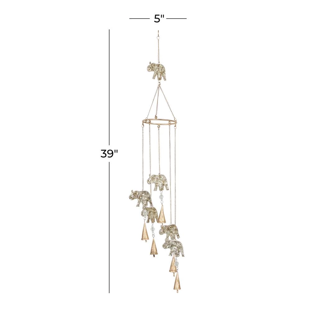 Hot Sale π₯ 39" Gold Metal Elephant Eclectic Windchime by Ivory and Iris βοΈ 6 Hot Sale π₯ 39" Gold Metal Elephant Eclectic Windchime by Ivory and Iris βοΈ - Image 6