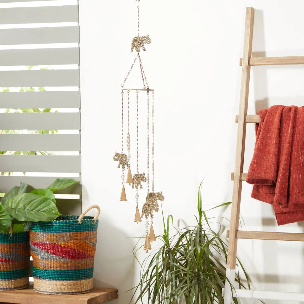 Hot Sale π₯ 39" Gold Metal Elephant Eclectic Windchime by Ivory and Iris βοΈ 7 Hot Sale π₯ 39" Gold Metal Elephant Eclectic Windchime by Ivory and Iris βοΈ - Image 7