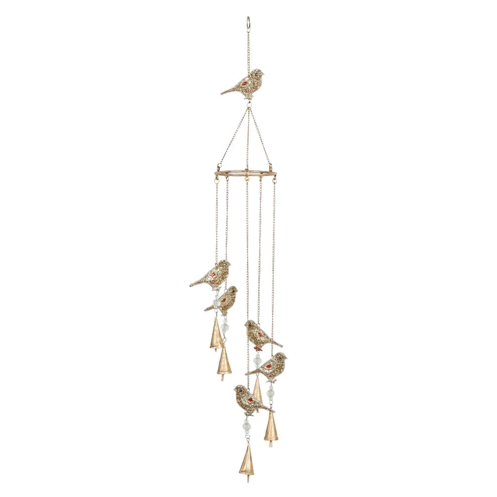 Flash Sale β€οΈ 39" Gold Bird Metal Eclectic Windchime by Ivory and Iris π 1 Flash Sale β€οΈ 39" Gold Bird Metal Eclectic Windchime by Ivory and Iris π