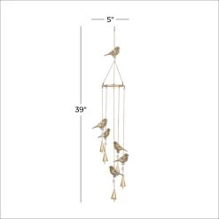 Flash Sale β€οΈ 39" Gold Bird Metal Eclectic Windchime by Ivory and Iris π 12 Flash Sale β€οΈ 39" Gold Bird Metal Eclectic Windchime by Ivory and Iris π -Cheap Ivory and Iris Store D403357S 6