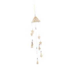Best reviews of π 32" Gold Star Mango Wood Eclectic Style Windchime by Ivory and Iris π§¨