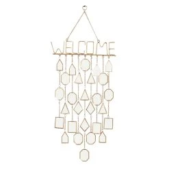 Cheapest 🥰 36" White & Gold Metal Eclectic Windchime by Ivory and Iris 😉
