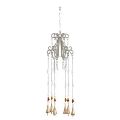 Discount β¨ 31" Silver Metal Eclectic Windchime by Ivory and Iris π