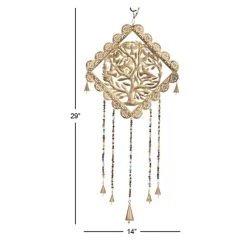 Promo 🥰 29" Gold Metal Tree Eclectic Windchime by Ivory and Iris 🥰 -Cheap Ivory and Iris Store D403365S 9