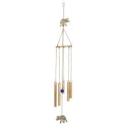 Discount π 39" Gold Metal Elephant Windchime by Ivory and Iris π―