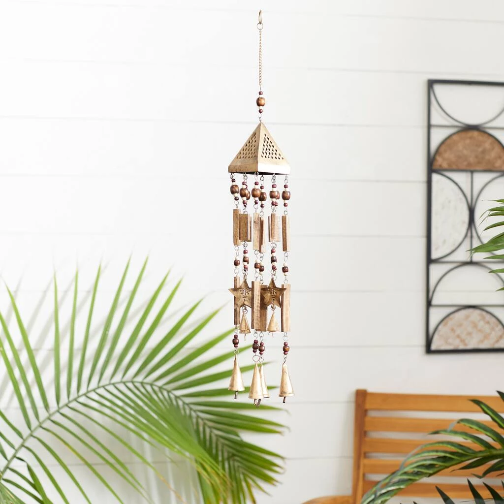 Best deal βοΈ 29" Gold Mango Wood Coastal Windchime by Ivory and Iris π 5 Best deal βοΈ 29" Gold Mango Wood Coastal Windchime by Ivory and Iris π - Image 5