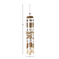Best Sale π 32" Brown Elephant Mango Wood Coastal Windchime by Ivory and Iris π 6 Best Sale π 32" Brown Elephant Mango Wood Coastal Windchime by Ivory and Iris π -Cheap Ivory and Iris Store D403376S 3