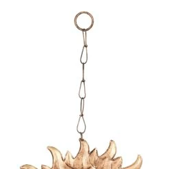 New 🔔 35" Gold Metal Sun Eclectic Windchime by Ivory and Iris ⌛ -Cheap Ivory and Iris Store D403377S 4