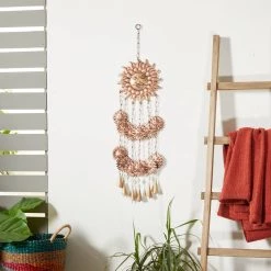 New 🔔 35" Gold Metal Sun Eclectic Windchime by Ivory and Iris ⌛ -Cheap Ivory and Iris Store D403377S 7