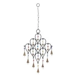 Flash Sale โ 24" Black Metal Eclectic Windchime by Ivory and Iris ๐