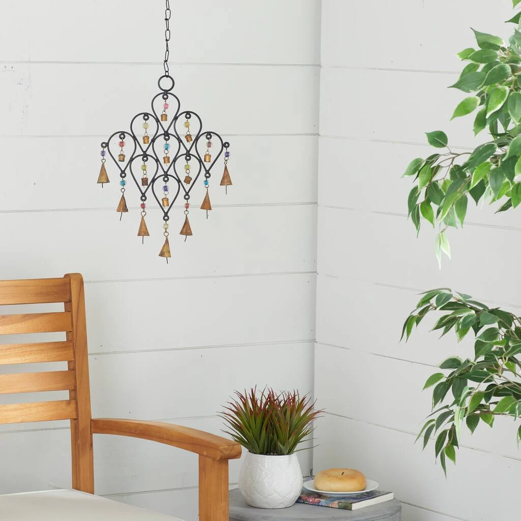 Flash Sale β 24" Black Metal Eclectic Windchime by Ivory and Iris π 5 Flash Sale β 24" Black Metal Eclectic Windchime by Ivory and Iris π - Image 5