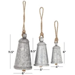 Wholesale 😍 Gray Metal Rustic Windchime Set by Ivory and Iris 😉 -Cheap Ivory and Iris Store D403380S 3