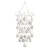 Best deal ✔️ 36" White Metal Eclectic Garden Windchime by Ivory and Iris ✔️