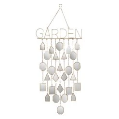Best deal ✔️ 36" White Metal Eclectic Garden Windchime by Ivory and Iris ✔️