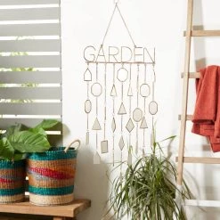 Best deal ✔️ 36" White Metal Eclectic Garden Windchime by Ivory and Iris ✔️ -Cheap Ivory and Iris Store D403382S 8