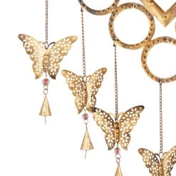 Cheap 🔥 Brass Butterflies Metal Eclectic Windchime by Ivory and Iris 🥰 -Cheap Ivory and Iris Store D403391S 3