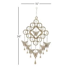 Cheap 🔥 Brass Butterflies Metal Eclectic Windchime by Ivory and Iris 🥰 -Cheap Ivory and Iris Store D403391S 8