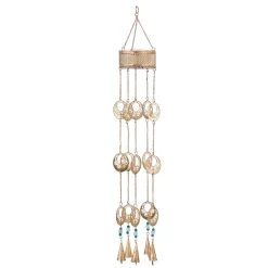 New 🛒 Gold Metal Boho Windchime by Ivory and Iris 😀