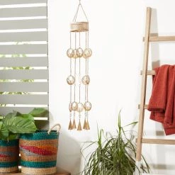 New 🛒 Gold Metal Boho Windchime by Ivory and Iris 😀 -Cheap Ivory and Iris Store D403393S 7