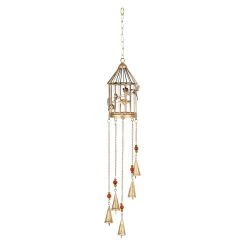 Cheapest 🧨 Gold Metal Eclectic Windchime by Ivory and Iris 🥰