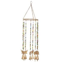 Hot Sale ⌛ Gold Elephants Metal Eclectic Windchime by Ivory and Iris 😀