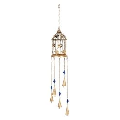 Brand new π― 33" Gold Metal Floral Eclectic Wind Chime by Ivory and Iris π
