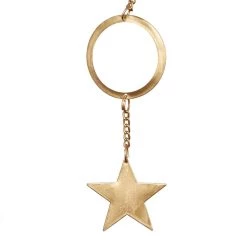 Top 10 🛒 39" Gold Metal Eclectic Moon & Stars Wind Chime by Ivory and Iris ✨ -Cheap Ivory and Iris Store D403405S 5