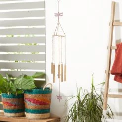 Top 10 🔔 40" Gold Metal Eclectic Dragonfly Wind Chime by Ivory and Iris ⌛ -Cheap Ivory and Iris Store D403407S 6