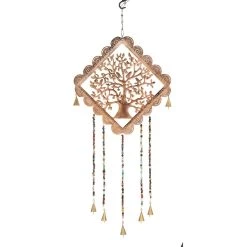 Promo 😀 29" Gold Metal Tree Eclectic Wind Chime by Ivory and Iris 🎉