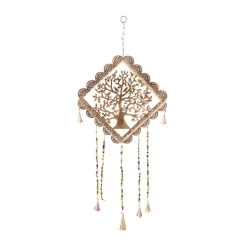 Promo 😀 29" Gold Metal Tree Eclectic Wind Chime by Ivory and Iris 🎉 -Cheap Ivory and Iris Store D403411S 7