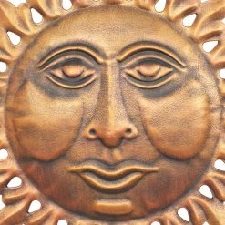 New 🔥 19" Brown Metal Eclectic Sun Wind Chime by Ivory and Iris 🧨 -Cheap Ivory and Iris Store D403413S 3