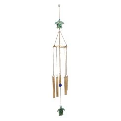 Best Pirce βοΈ 41" Gold Metal Eclectic Turtle Wind Chime by Ivory and Iris π