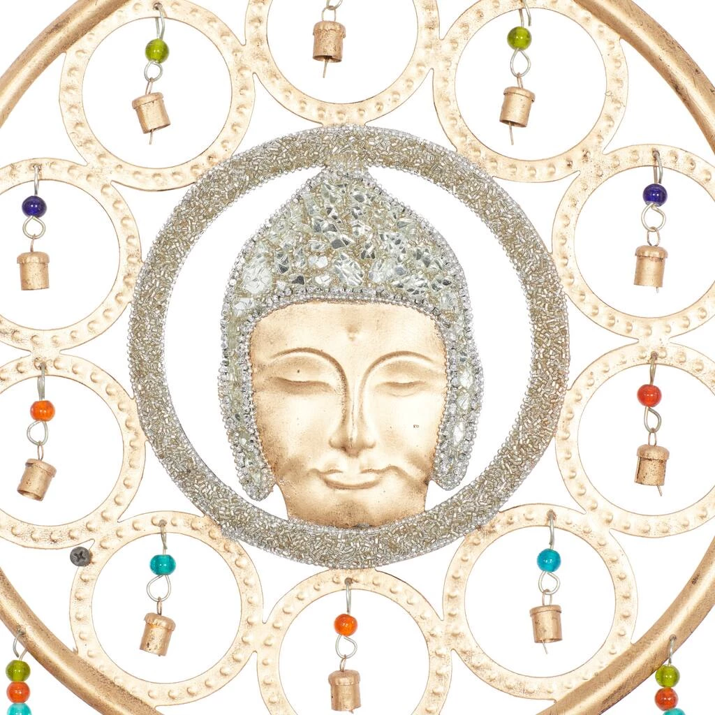 Best Sale β 27" Gold Metal Eclectic Buddha Dream Catcher Wind Chime by Ivory and Iris π₯ 3 Best Sale β 27" Gold Metal Eclectic Buddha Dream Catcher Wind Chime by Ivory and Iris π₯ - Image 3