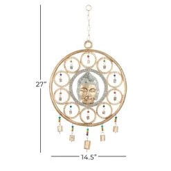 Best Sale β 27" Gold Metal Eclectic Buddha Dream Catcher Wind Chime by Ivory and Iris π₯ 12 Best Sale β 27" Gold Metal Eclectic Buddha Dream Catcher Wind Chime by Ivory and Iris π₯ -Cheap Ivory and Iris Store D403416S 6