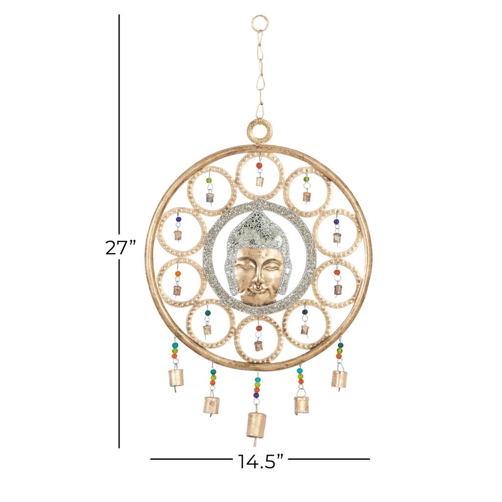 Best Sale β 27" Gold Metal Eclectic Buddha Dream Catcher Wind Chime by Ivory and Iris π₯ 6 Best Sale β 27" Gold Metal Eclectic Buddha Dream Catcher Wind Chime by Ivory and Iris π₯ - Image 6