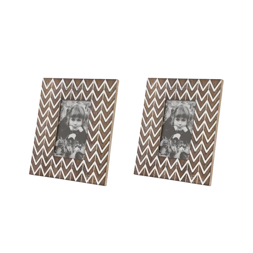 Brand new π 2 Pack Brown & White Chevron Modern 8" x 9" Frame by Ivory and Iris β¨ 6 Brand new π 2 Pack Brown & White Chevron Modern 8" x 9" Frame by Ivory and Iris β¨ - Image 6