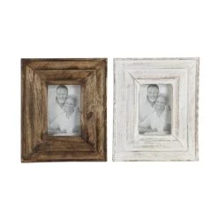 Coupon 🎉 Brown & Whitewashed Mango Wood Vintage Frame Set by Ivory and Iris 🌟 -Cheap Ivory and Iris Store D403431S 4