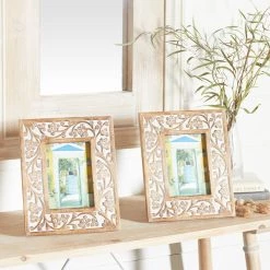 Wholesale 👍 2 Pack Brown Mango Wood Natural 9" x 11" Frame by Ivory and Iris ❤️ -Cheap Ivory and Iris Store D403434S 7