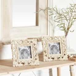 New 🥰 2 Pack Whitewashed Vintage 9" x 9" Frame by Ivory and Iris ❤️ -Cheap Ivory and Iris Store D403440S 6