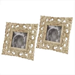 New 🥰 2 Pack Whitewashed Vintage 9" x 9" Frame by Ivory and Iris ❤️ -Cheap Ivory and Iris Store D403440S 7